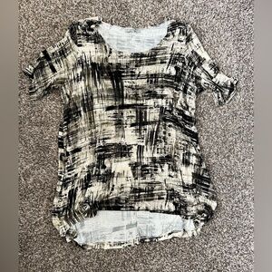 Bryn Walker Brush Stroke Casual Tunic Blouse